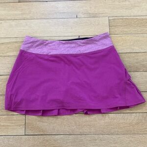 Lululemon Athletica purple running skirt, size 6